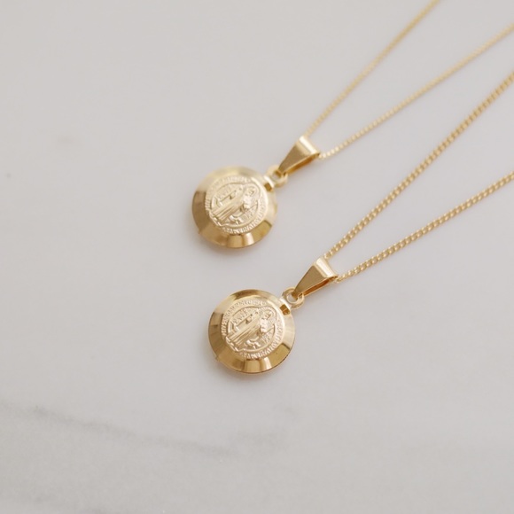 Saint Benedict Necklace | 18k Gold Filled - Picture 2 of 8